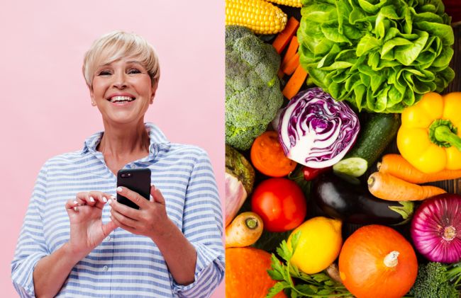 mujer-celular-vegetales