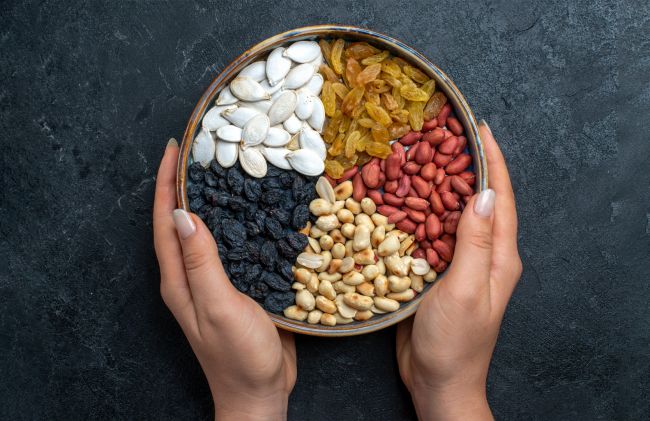 pasas-uva-porotos-rojos