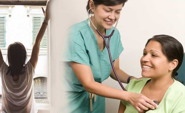 mujer-mirando-ventana-sol-control-medico