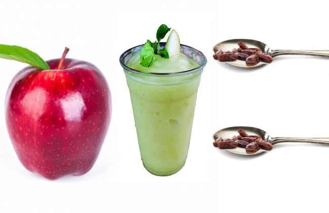 manzana-jugo-pera-dos-cucharadas-pasas-uva