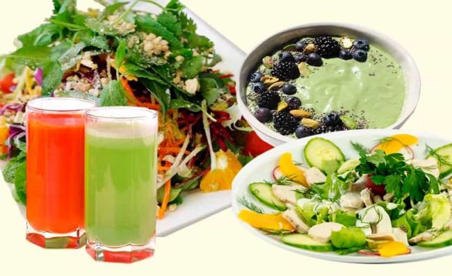 extractos-verde-naranja-ensalada-plato-vegetales-mousse-frutos-rojos