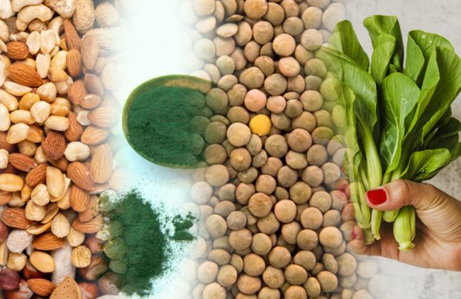 almendras-espirulina-hojas-verdes