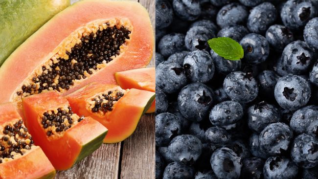 papaya-arandanos