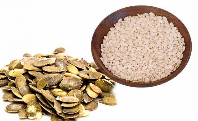 semillas-calabaza-seca-semillas-sesamo-blanco