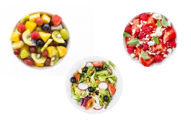 tres-platos-frutas-verduras