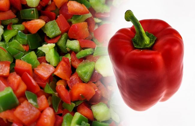 pimiento-rojo-verde-picado