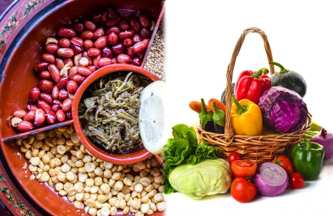 porotos-pimiento-amarillo-pimiento-rojo-repollo-lechuga