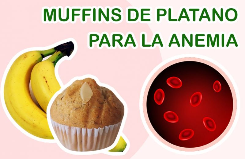 Muffins de Plátano para la Anemia