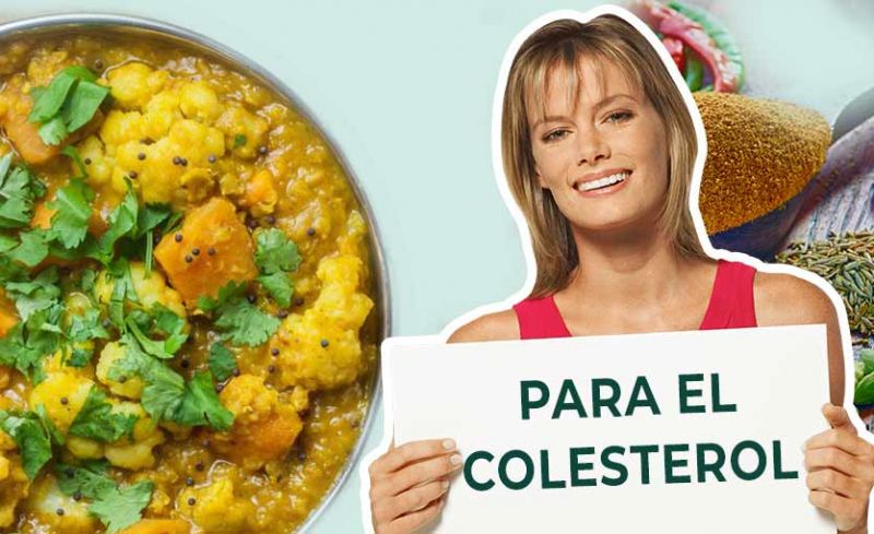 Receta para bajar el Colesterol: Curry  de coliflor y camote