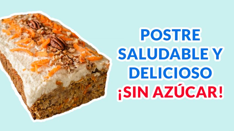 Torta de Zanahoria: Receta Saludable de Postre delicioso SIN AZÚCAR