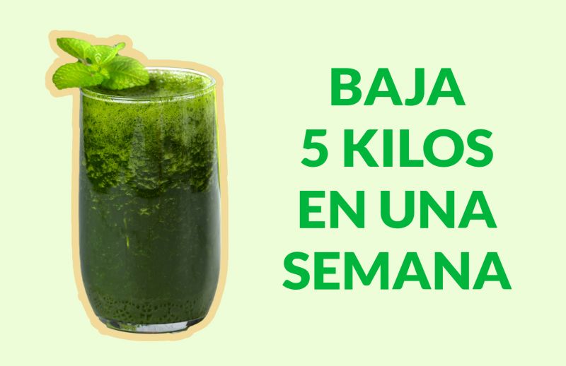 Cómo bajar hasta 5KG en 1 semana con Jugos Verdes